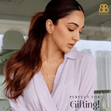 Sideway Big Initial 18k Gold Plated A-Z Pendant Necklace