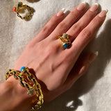 Katrina Link Bangle Bracelet & Ring Set