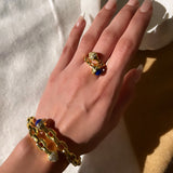 Katrina Link Bangle Bracelet & Ring Set