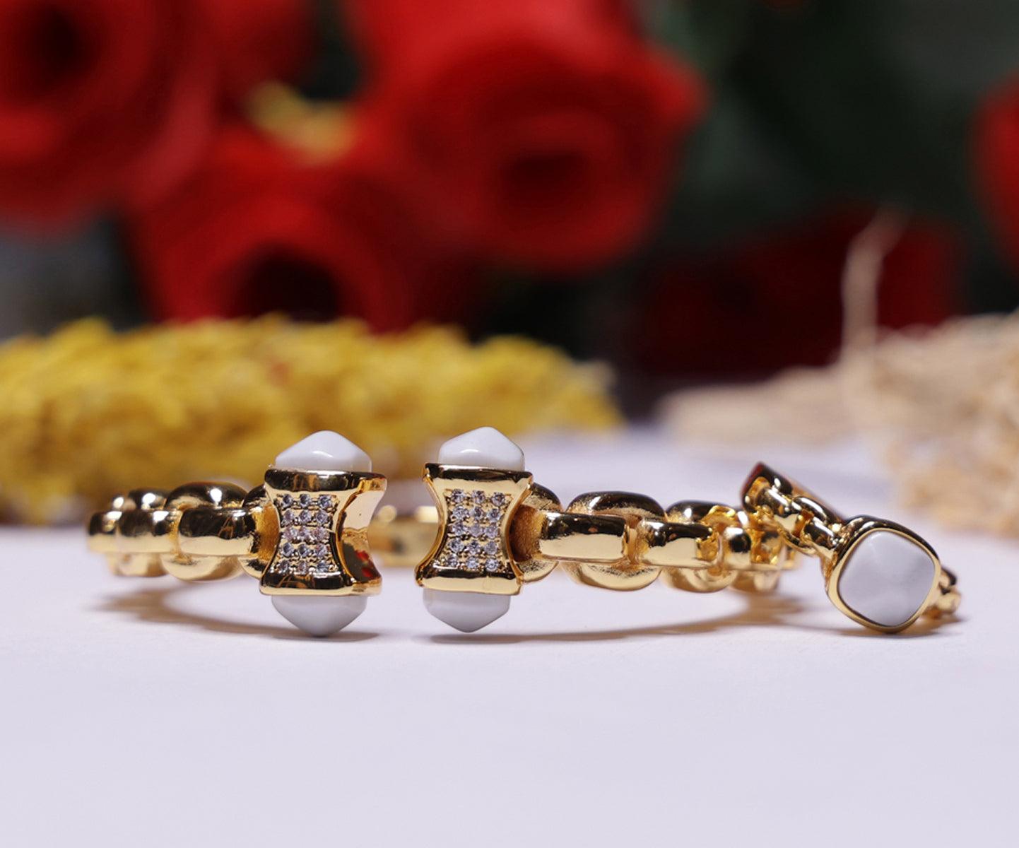 Amalfi Link Bangle Bracelet - Bansri Mehta Design