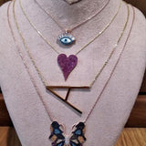 Sideway Big Initial 18k Gold Plated A-Z Pendant Necklace - Bansri Mehta Design