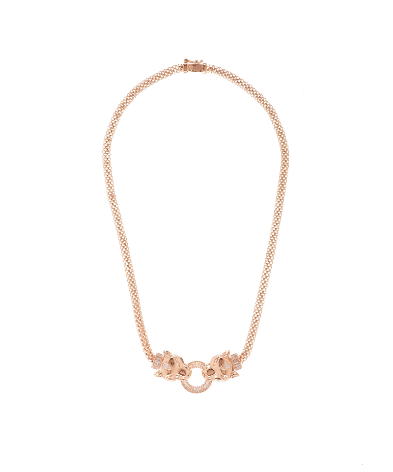 Panthera Baguette Collar Necklace - Bansri Mehta Design