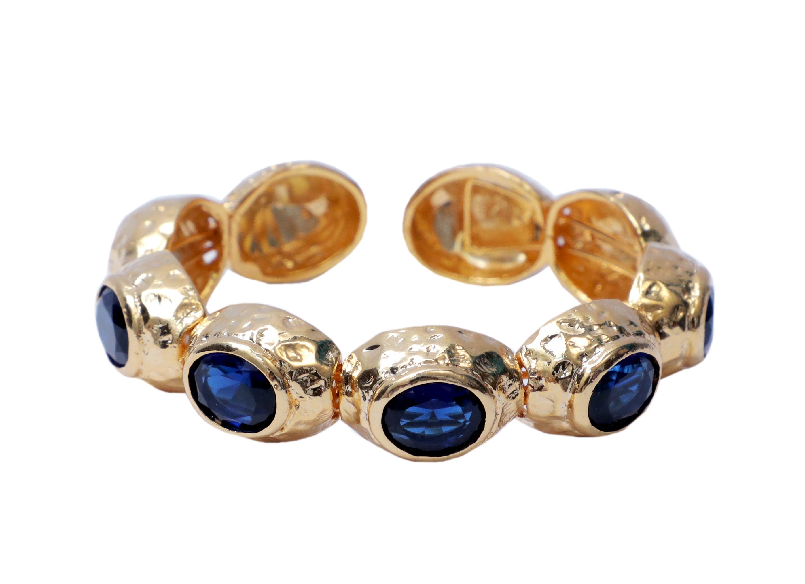 Bedazzle Flexi Bangle Bracelet - Gold - Bansri Mehta Design