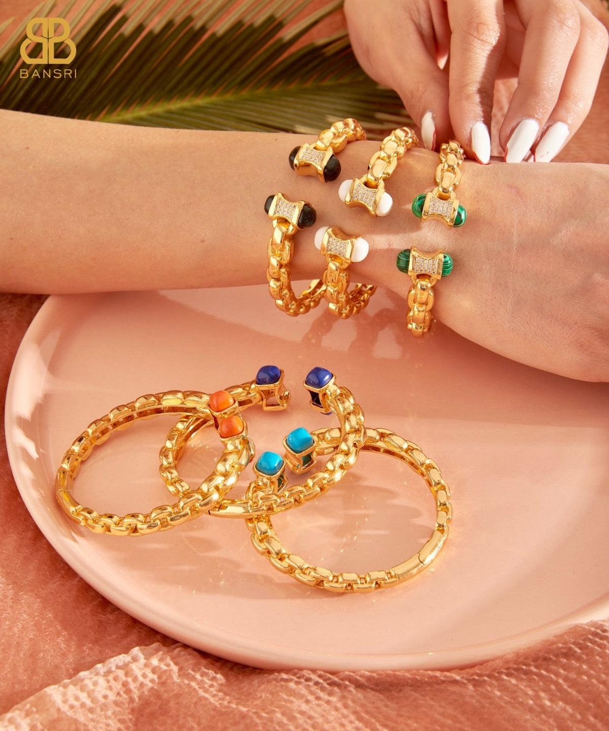 Amalfi Link Bangle Bracelet - Bansri Mehta Design