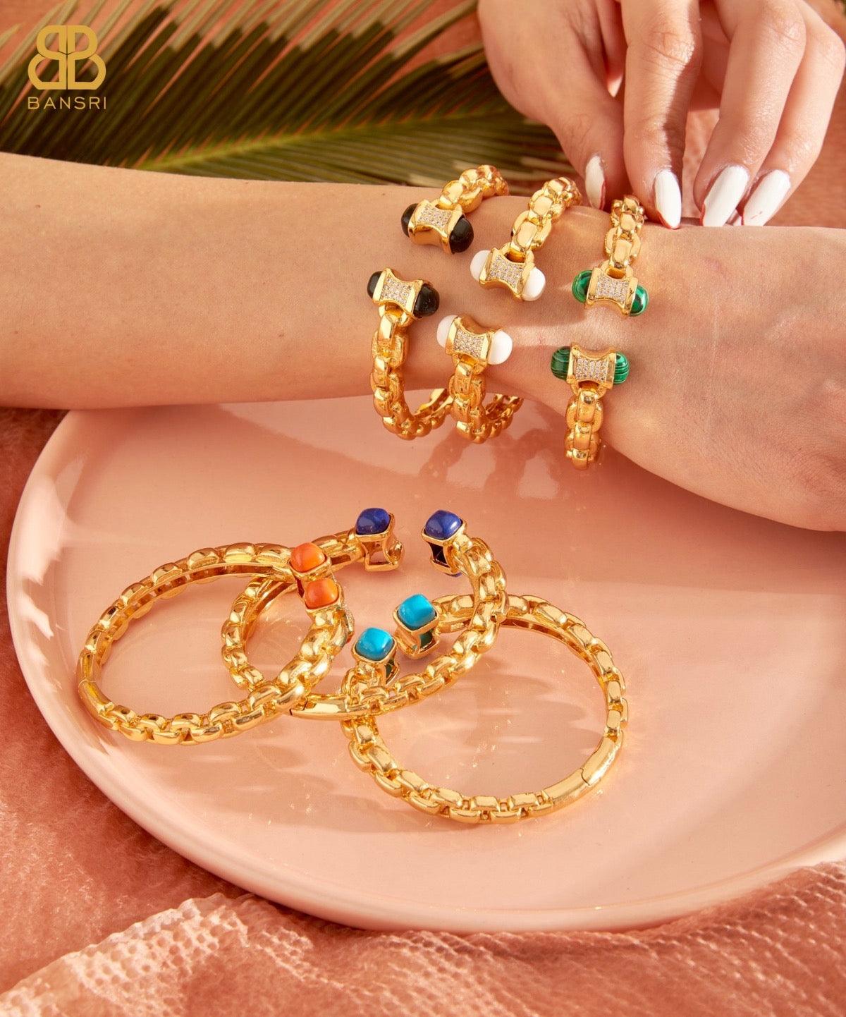 Amalfi Link Bangle Bracelet - Bansri Mehta Design