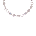 Good Luck Charms Evil Eye Adjustable Choker Necklace - Bansri Mehta Design