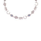 Good Luck Charms Evil Eye Adjustable Choker Necklace - Bansri Mehta Design