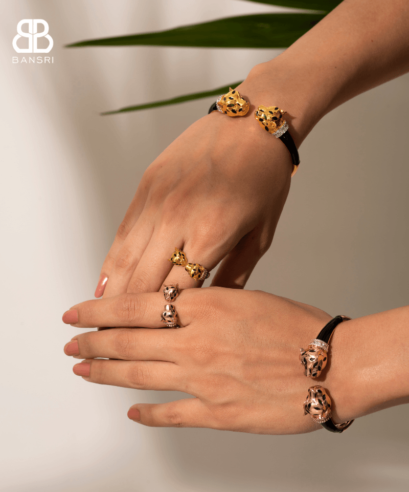 Panthera Double Headed Ring - Bansri Mehta Design