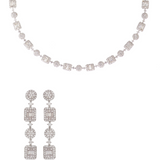 Baguette Uncut Swarovsk & CZ Baguette Choker Set