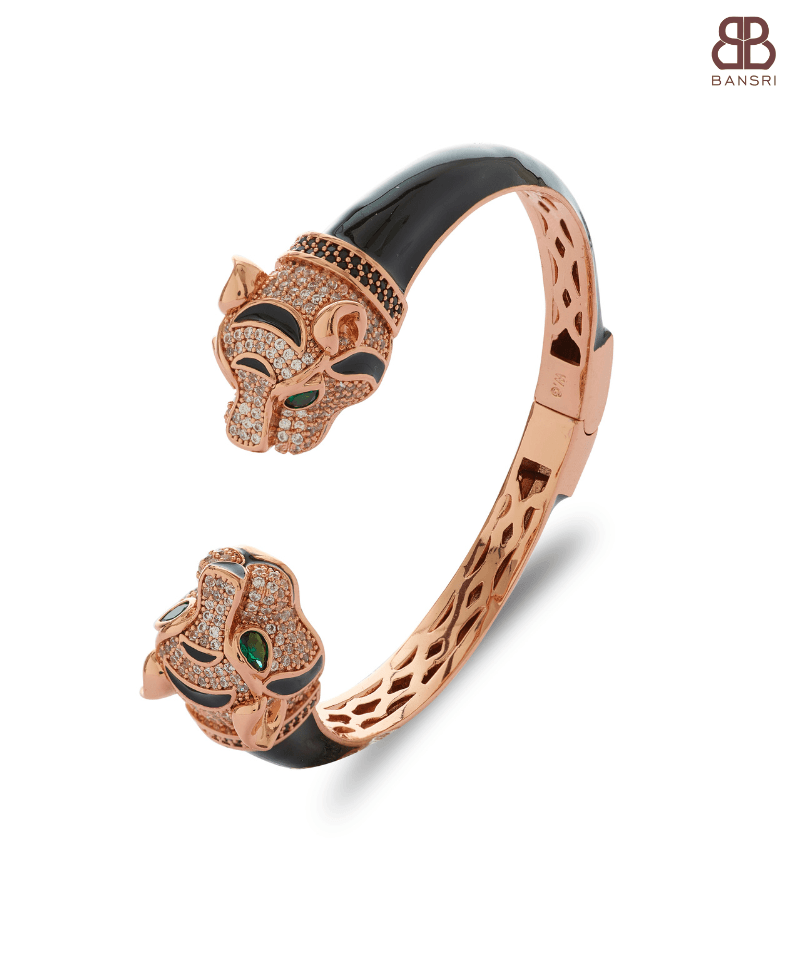 Statement Panther Cuff Bracelet - Bansri Mehta Design