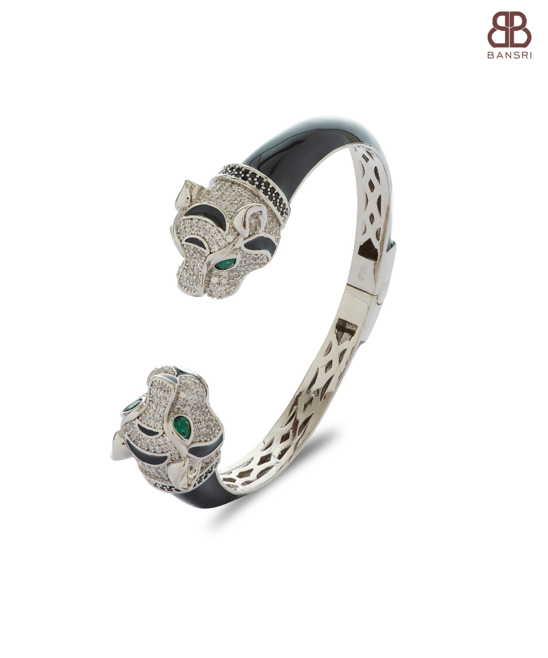 Statement Panther Cuff Bracelet - Bansri Mehta Design