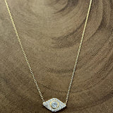 Mini Diamond Evil Eye Necklace - Bansri Mehta Design