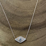 Mini Diamond Evil Eye Necklace - Bansri Mehta Design
