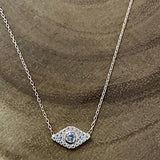 Mini Diamond Evil Eye Necklace - Bansri Mehta Design