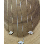 Mini Diamond Evil Eye Necklace - Bansri Mehta Design