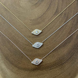 Mini Diamond Evil Eye Necklace - Bansri Mehta Design
