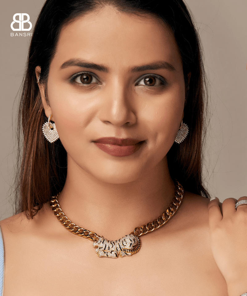 BE CALM TIGER NECKLACE - Bansri Mehta Design