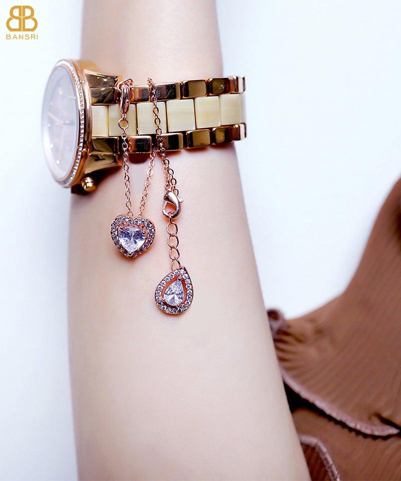 I Heart Me Solitaire Watch Charm - Bansri Mehta Design