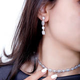 Baguette Uncut Swarovsk & CZ Baguette Choker Set