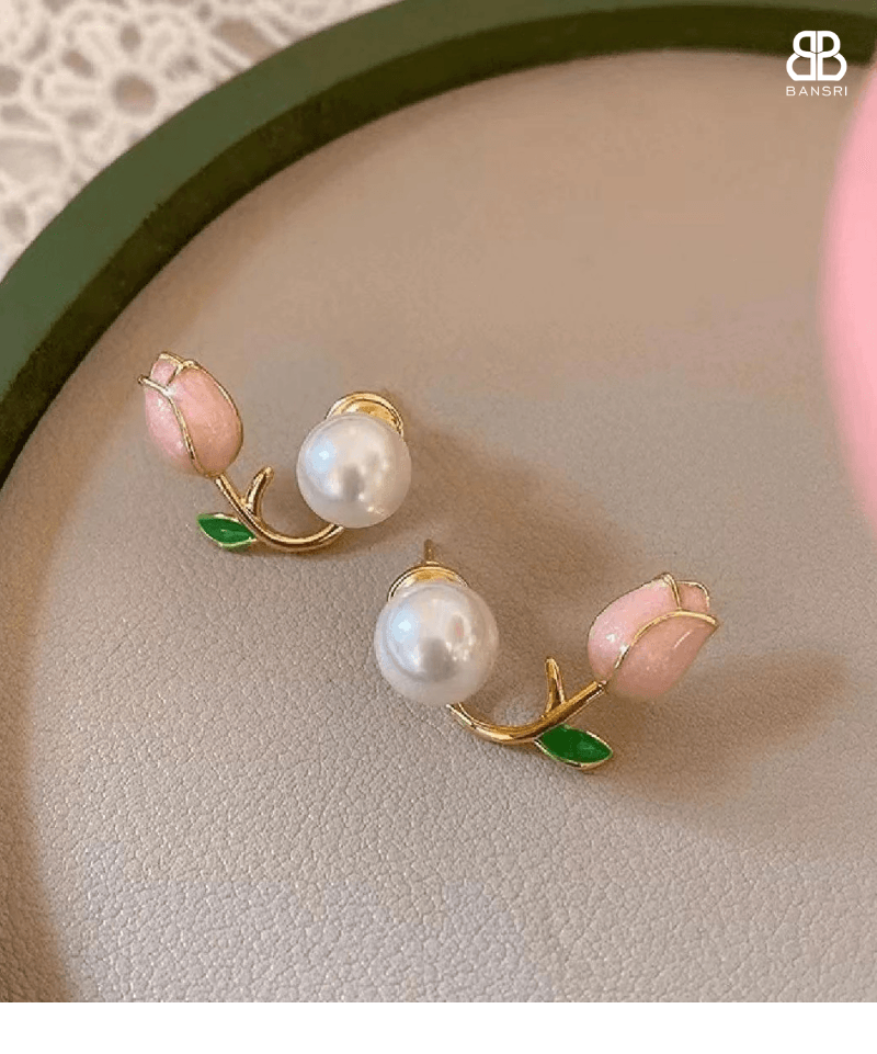 Le Petite Tulip Earrings - Bansri Mehta Design