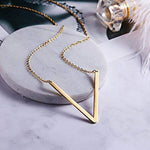 Sideway Big Initial 18k Gold Plated A-Z Pendant Necklace - Bansri Mehta Design
