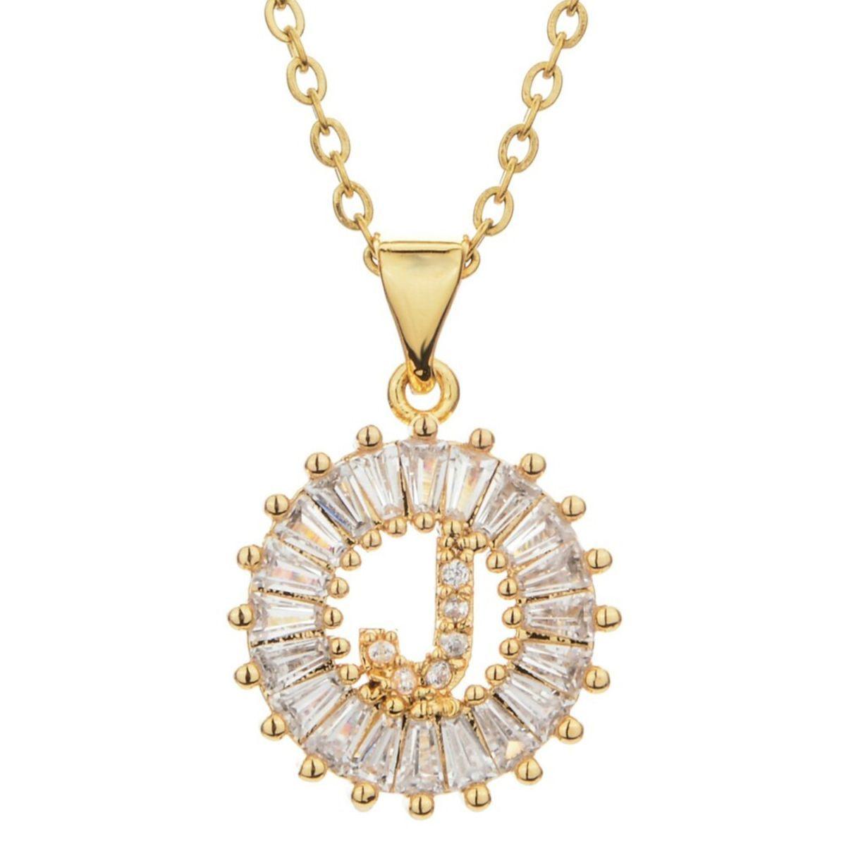 Initial Baguette Diamond Medallion 2-in-1 Watch Charm & Necklace - Bansri Mehta Design