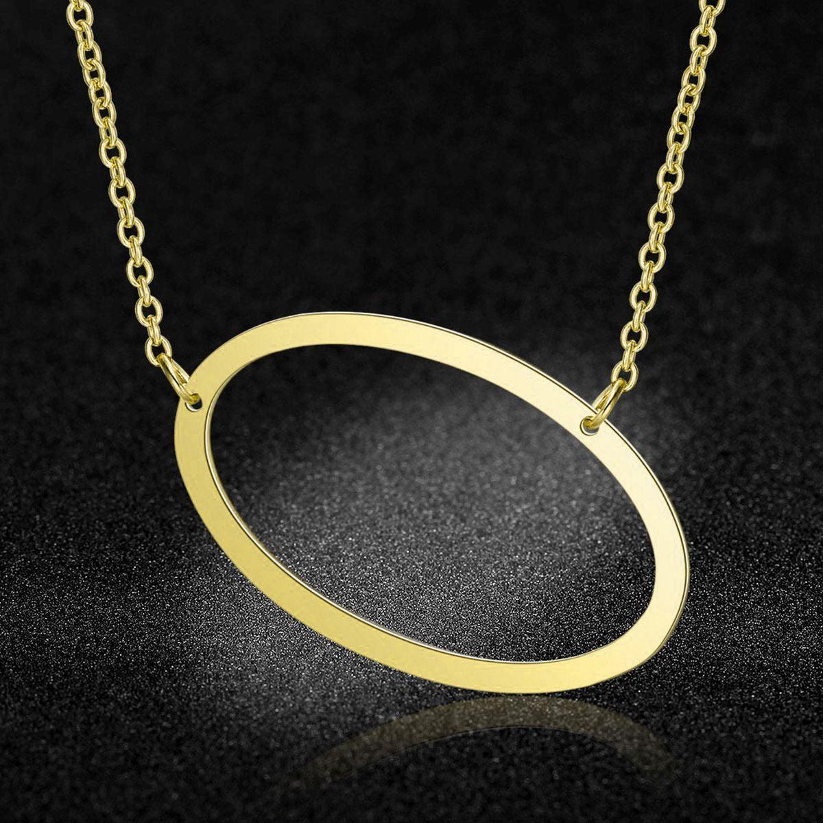 Sideway Big Initial 18k Gold Plated A-Z Pendant Necklace - Bansri Mehta Design