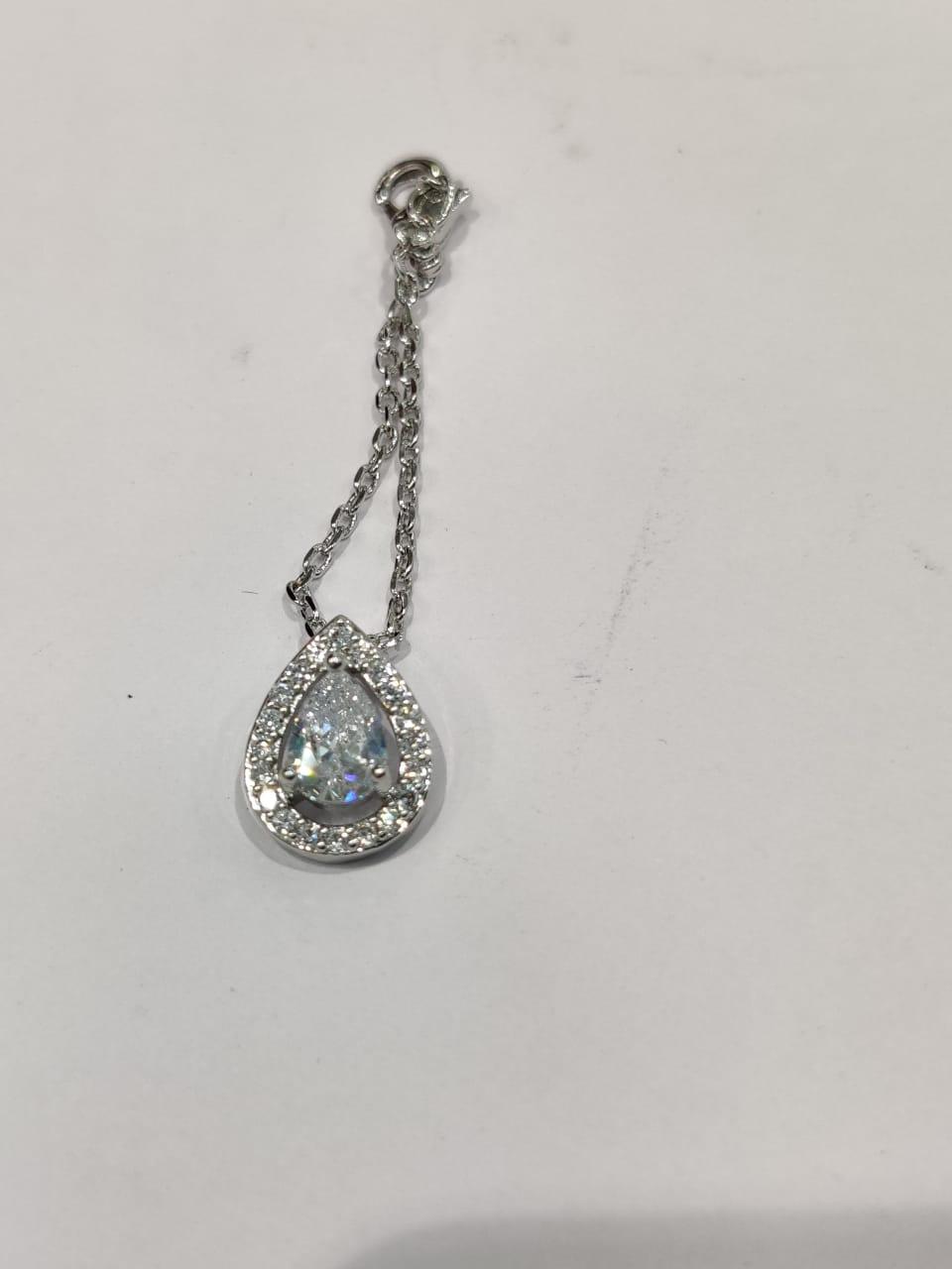 Pear Shape Solitaire Watch Charm - Bansri Mehta Design