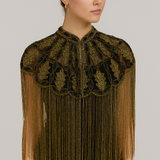 Sierra Bejeweled Tassel Cape