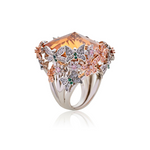 Chrysalis Nur Citrine Cocktail Ring - Bansri Design 