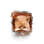 Chrysalis Nur Citrine Cocktail Ring - Bansri Design 