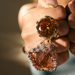 Chrysalis Nur Citrine Cocktail Ring - Bansri Design 