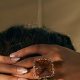 Chrysalis Nur Citrine Cocktail Ring - Bansri Design 