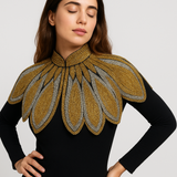 Lotus Petal Foliel Two-Toned Goddess Cape