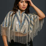 Mademoiselle Aurielle Beaded Cape