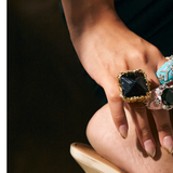 Chrysalis Nur Amythest Cocktail Ring