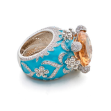Isabeau Goddess Silver Citrine Cocktail Ring