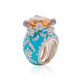 Isabeau Goddess Silver Citrine Cocktail Ring