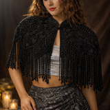 Anastasia Beaded Tassel Cape