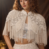 Anastasia Beaded Tassel Cape