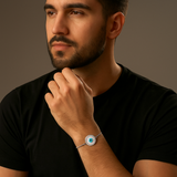 Evil Eye Adjustable Chain Bracelet For Men
