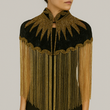 Celestial Bejeweled Tassel Cape