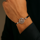 Ek Onkar Charm Adjustable Cord Bracelet For Men