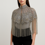 Angelica Jeweled Crystal Cape
