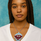 Beaded Egyptian Eye Necklace