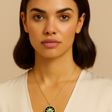 Black Sunburst Evil Eye Necklace