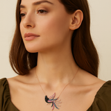 Bold and Bright Tropical Bird Necklace