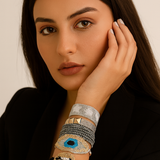 Cuboid Star Studded Beaded Adjustable Bracelet