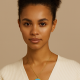 Dreamcatcher Evil Eye Turquoise Medallion Necklace