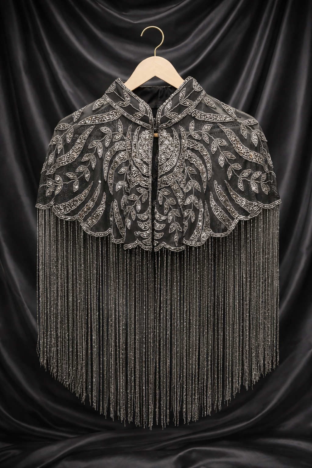 Gleaming Bisou Cape with Tassels